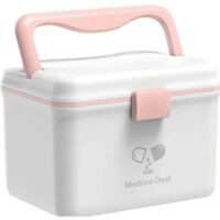 DEESSE SHOP-Boîte de rangement de médicaments - Trousse de premiers soins, boîte de premiers soins familiale Boîte de médicaments de diagnostic portable pour l'école à domicile
