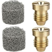 DEESSE SHOP-2 Ensembles Buse de Canon à Mousse et Machine à Mousse pour Canon à Mousse Neige Universel Les Embouts à Buse à Orifice Laveuse Haute Pression Embout de Buse 1.1 mm Thread et Filtre 4000 P
