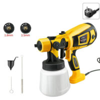 Pistolet a Peinture,Pulvérisateurs de Peinture Electrique, Réservoir de 1400 ML,Pistolet Peinture pour Plafonds, Murs & Clôtures
