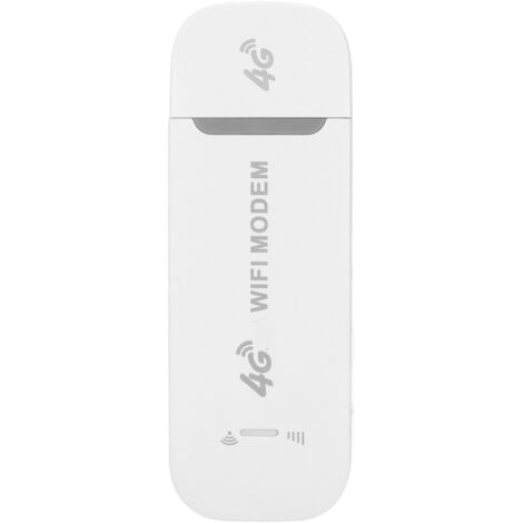 Routeur sans fil 4G LTE 150Mbps Support 10 utilisateurs Interface USB Modem WiFi portable pour ordinateur portable de tablette Blanc (1/5)