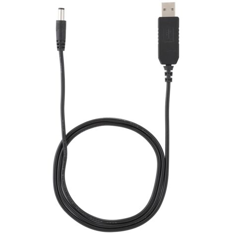 Câble d'élévation de tension USB vers interface 5,5 mm x 2,1 mm, 5V vers 12V, pour lampes de bureau / routeurs / modems (1/5)