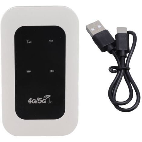 Point d'accès WiFi 4G portable 300 Mbps, plug and play, prend en charge 10 appareils, point d'accès mobile de voyage avec emplacement pour carte SIM pour camping-car (1/5)