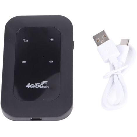 Hotspot WiFi mobile 4G LTE, prend en charge la connexion de 10 appareils, mini routeur WiFi portable avec emplacement pour carte SIM, compatible avec Windows et Linux (1/5)