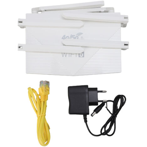 Routeur sans fil WiFi 6 4G CPE LTE 300 Mbps avec 6 antennes, routeur Internet sans fil avec emplacement pour carte SIM (1/5)
