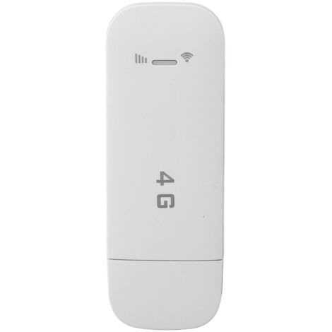 Routeur WiFi portable USB 4G LTE, prend en charge 10 périphériques, cryptage WiFi WPA WPA2, point d'accès WiFi portable USB avec fente pour carte SIM, blanc (1/5)