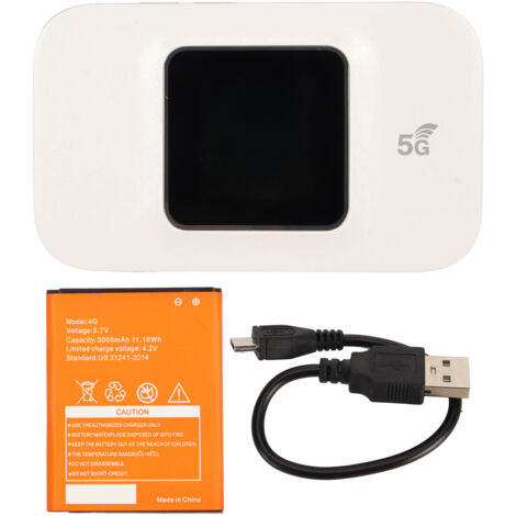 4G Mobile WiFi Hotspot Support 10 Connection d'appareils Mini LTE Routeur portable avec emplacement pour carte SIM pour Windows pour Linux (1/5)