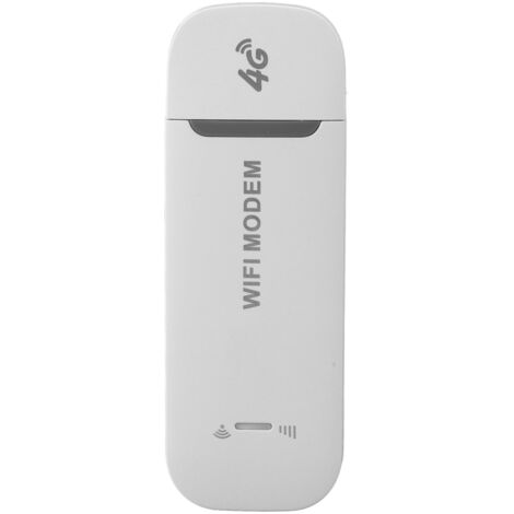 WiFi portable USB 4G, plug and play, Internet haute vitesse, partage multi-utilisateurs, avec carte SIM standard insérée, point d'accès portable de voyage, blanc (1/5)