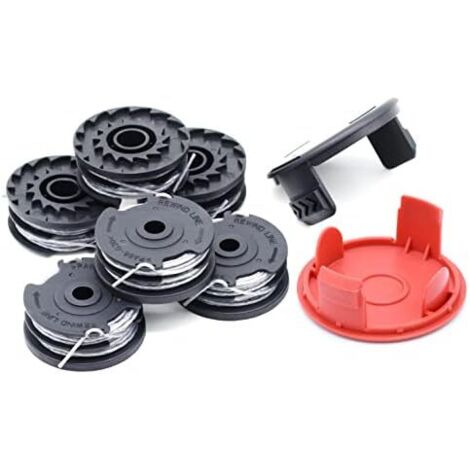 Bosch – Lot de 6 bobines de fil pour coupe-bordures – Longueur 6 m – Diamètre 1,60 mm – Compatible ART 24, 27, 30 et 30-36 LI