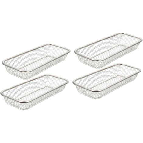 4 Pièces Panier Lave-vaisselle Panier De Rangement Pour Lave-vaisselle Bol Des Produits Rangement Lave-vaisselle Trousses Accessoires De Lave-vaisselle Silver Acier Inoxydable (1/5)