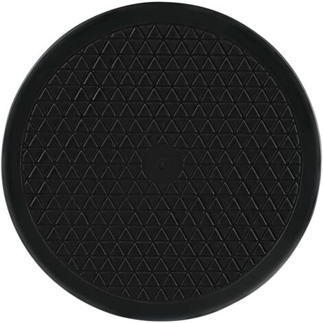 Plateau Tournant Universel 30cm (Plateau Rond Rotatif 360° Multifonction, Taille L, Supporte 80 kg, idéal pour TV, Enceintes, Ecrans, Plantes, Ustensiles de Cuisine, Modelisme) Noir (1/5)