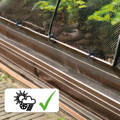 60x Grandes Pinces à Plantes - Aides à l'escalade pour Fixer Les Plantes - Pinces à Plantes pour bâches - Cages en Treillis pour Tomates - Pinces à Roses (060 pièces - 6x4,5cm) (1/5)