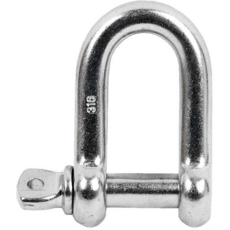 Manille de Levage Acier M10  Pack 5  Fixation Forte pour GYM, Sac de Boxe, Bracelet  Charges Lourdes, Chaine Acier, Corde Marin