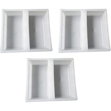 Lot de 3 moules à béton coffrage pour béton pour jardin, terrasse