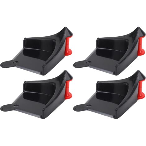 Lot de 4 Guides de Tuyau Voiture, Guides de Tuyau en Plastique pour Lavage de Voiture, Rouleau de Tuyau de Pneu empêchant Le Blocage et l'accrochage sous Les pneus pour Camion (1/5)