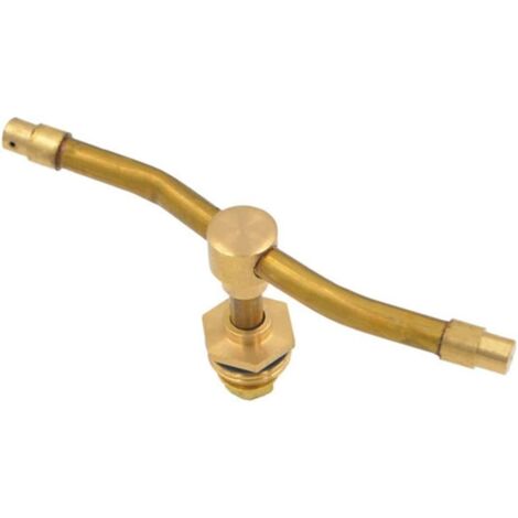 Garden Sprinkler Brass Sprinkler Garden Sprinkler Sprayer for 360 Degree Heavy Duty Lawn Watering Accessories (Double Fork) (1/5)