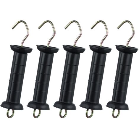 5 x Electric Fence Gate Handles Black (1/5)