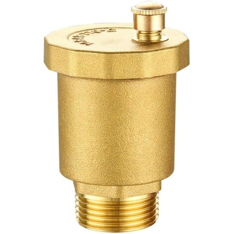 1 x Brass Male Thread Automatic Vent Valve for Boiler Radiator Solar Water Heater Water Tank (DN10 3/8") (1/5)