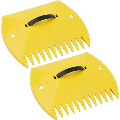 Pelles à feuilles, outil de collecte des déchets, râteau à main pour ramasser les feuilles avec plastique robuste, accessoire de nettoyage de jardin, outil d'entretien de cour avec prise confortable (1/5)