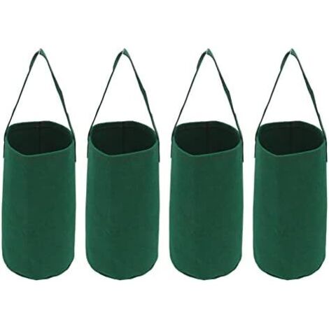 Set of 4 Upside Down Planters, Hanging Garden Tomato Strawberry Planting Grow Bags Upside Down Vegetable Planter Plant Culture Hanging Bag (1/5)