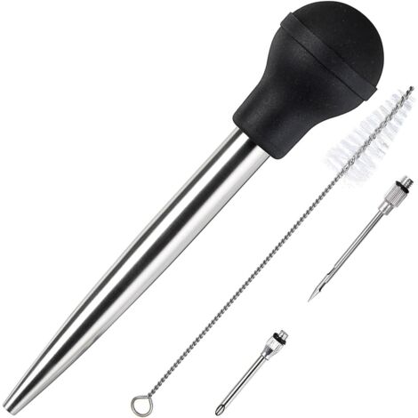 Food Grade Stainless Steel and Rubber Juicer with Marinade Injector and Brush for Easy Cleaning (1/5)