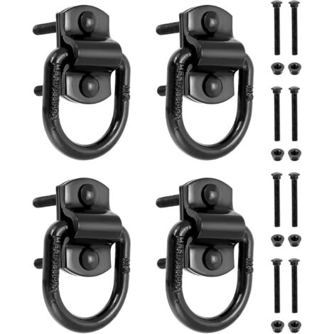 4 Pack Heavy Duty Lifting Point Tie Down Eyelets Load Capacity 5400kg with Mounting Plate and Screws for Trailers, Trucks, Boats (1/5)