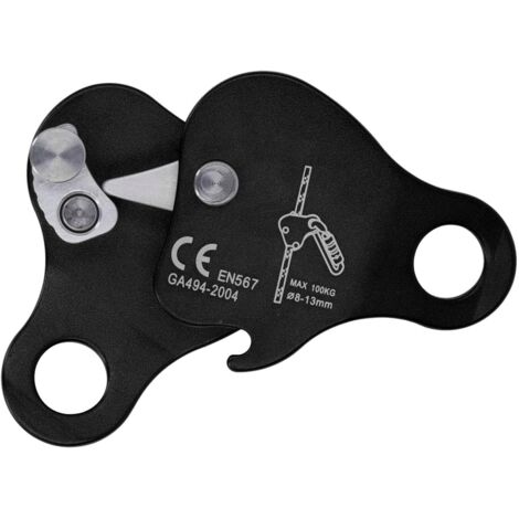 Aluminum Alloy Self Locking Falling Arrest Belt for 8-13mm Rope 5KN Capacity Climbing Mountaineering Rescue (1/5)