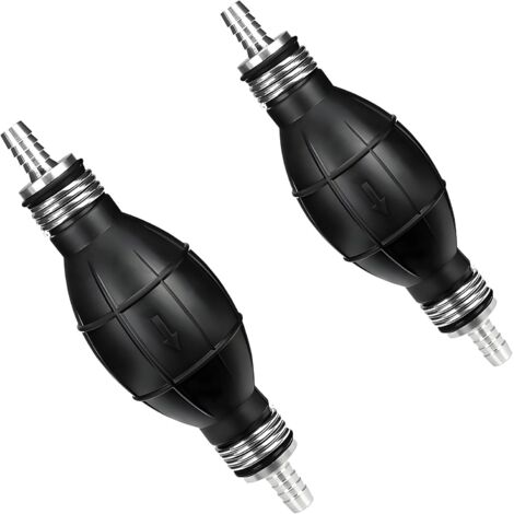 2pcs 8mm Hand Pump for Diesel Fuel, Petrol, Water, Heavy Duty, Lightweight and Practical Manual Transfer Pump for Car, Motorcycle, Truck, Garden (1/5)