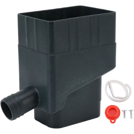 Système de collecte d'eau de pluie Kit de déviateur de bec de descente professionnel résistant aux UV pour jardin extérieur pelouse vert (1/5)