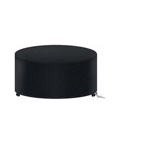 Cyslmuk – Housse de protection pour table ronde de jardin 120 x 75 cm – Imperméable 210D Oxford – Sangles Click-Close et cordon de serrage