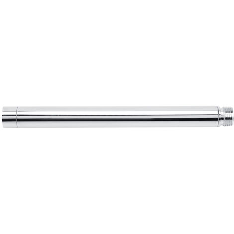 Eosnow – Tube d'extension de douche rond en acier inoxydable 201 – Longueur 22,5 cm – Finition chromée – Résistant à la rouille