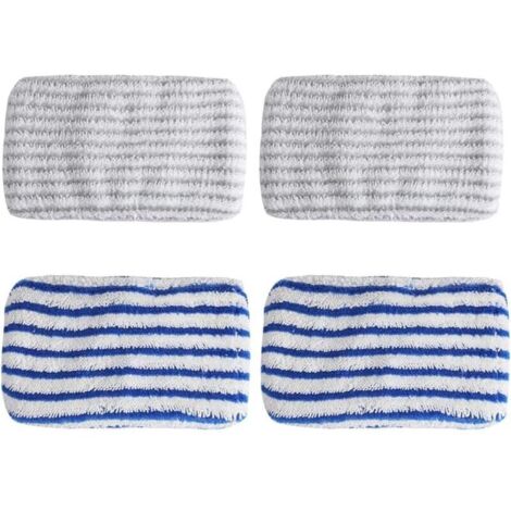 4 chiffons en microfibre de remplacement conçus pour ROWENTA Clean & Steam ZR005801, ZR005804, ZR850002, vadrouille en microfibre, Rowenta Clean & Steam Wipe