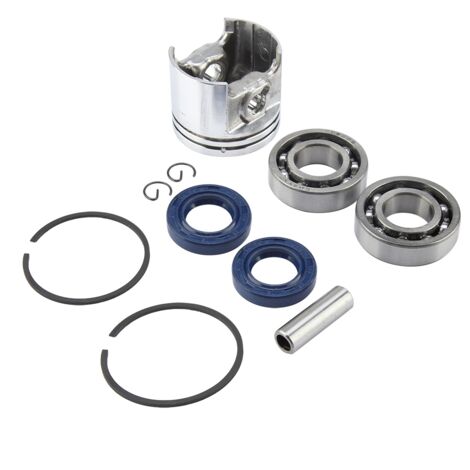 Kit de joint d'huile de roulement 37 mm – Compatible STIHL 017 MS170 – 1 piston, 2 segments, 2 roulements à manivelle, 2 joints (1/4)