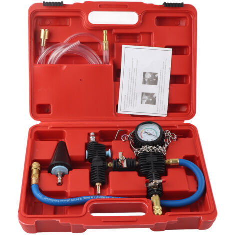 Eosnow Système de liquide de refroidissement de radiateur de voiture, Kit d'outils de Purge sous vide et de recharge de liquide de refroidissement, changeur d'antigel d'eau
