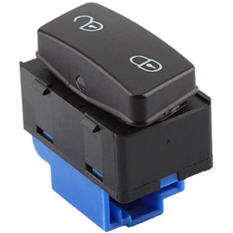 Eosnow Bouton de commande de commutateur de déverrouillage de serrure de porte centrale pour Caddy Touran 1T0962125B