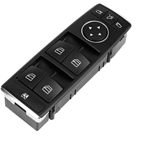 Eosnow – Commutateur de commande de fenêtre principal d'alimentation – Compatible Mercedes-Benz W204 – Plastique ABS noir – Installation facile - A2128208310