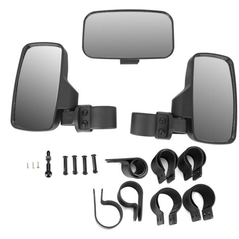 Eosnow Kit combiné de rétroviseur central latéral UTV ATV pour Commander Arctic Cat Wildcat