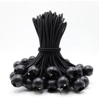 50pcs Rubber Bungee Cord with Ball, 20cm Bungee Cord with Ball, Tarpaulin Bungee Cord for Tent, Posters, Banner, Pavilion