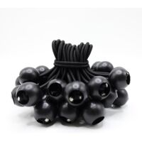 50pcs Rubber Bungee Cord with Ball, 10cm Bungee Cord with Ball, Tarpaulin Bungee Cord for Tent, Posters, Banner, Pavilion