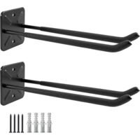 Garage Hooks, Wall Mounted Coat Rack, Shed Organizer, Heavy Tool Organizer, Hangers, Garage Hooks for Garden Tools, Car Tyres, 12.44 Inch (Pack of 2)