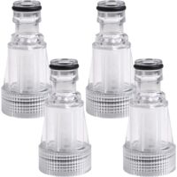 4 Pieces Water Filter for Pressure Washer, Water Filter Garden Accessories Water Inlet Filter with 3/4 Inch Connection for Garden Fittings, Car Wash