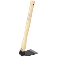 Hand Hoe with Wooden Handle, Garden Hoe for Digging, Cutting Grass, Sickle for Planting and Weeding