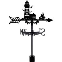 Garden Weathervane Small Boat Weathervane Metal Weathervane for Seagulls Decorative Outdoor Weathervanes for Garden and Farm Wind Direction Indicator