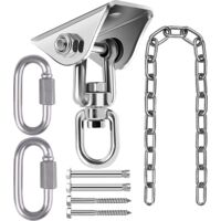 Ceiling Hook for Hanging Chair 360° Rotatable for Hanging Chair up to 450kg Stainless Steel Rocker Hook Concrete Cover for Concrete, Wood, Conservatory