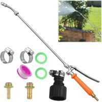 Spray Wand, 72cm Garden Sprayer Lance, Universal Replacement Brass Spray Wand 3/8" and 1/4" for Gardens, Orchards, Car Wash