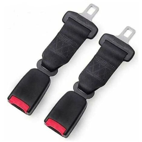 Rallonge de ceinture de sécurité 23 cm – Lot de 2 pièces – Installation rapide – Compatible avec ceintures encombrantes – Couleur noire (1/5)