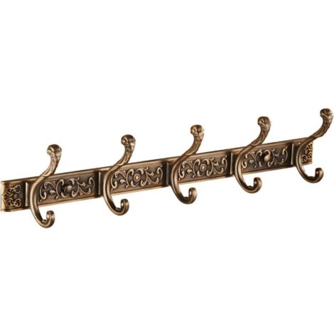Patère murale vintage en aluminium 53 cm – Résistant à la corrosion – Installation facile avec vis incluses – Pour manteaux et sacs (1/3)