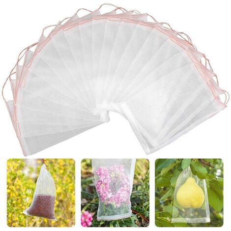 Sachets De Protection Pour Plantes, 50pcs Jardin Fruits Barrière Housse Sacs Pour Raisin Fig Fleur De Graine Légumes Protection Contre Les Insectes Moustique Bug-35x25cm (1/5)