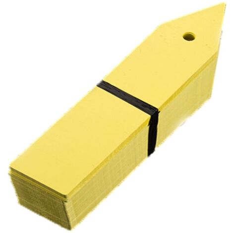 Lot de 100 étiquettes de fleurs en plastique perforé, étiquettes de pots de fleurs en PVC réutilisables (1/5)