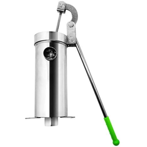 Pompe manuelle en acier inoxydable – Aspiration eau souterraine – Max lift 8 m – Manche antidérapant pour prise en main confortable (1/5)