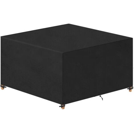 Housse Salon de Jardin 60x60x60cm Oxford Noir housse table jardin Mobilier Extérieur Imperméable Coupe-Vent Anti-UV Résistant Au Froid (1/5)